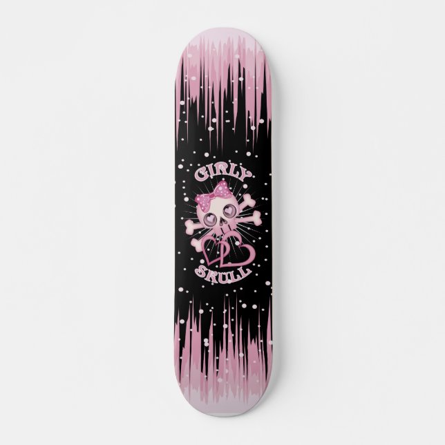 SKATEBOARD RAIE GIRLY DE CRÂNE (Devant)