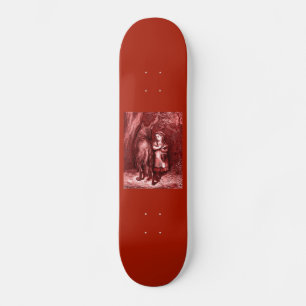 Skateboard Raie rouge Little Red Riding Hood Grimm Fairytale