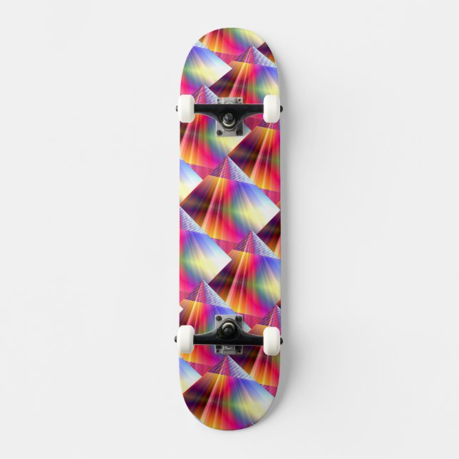 Skateboard Raies arc-en-ciel (Recto)