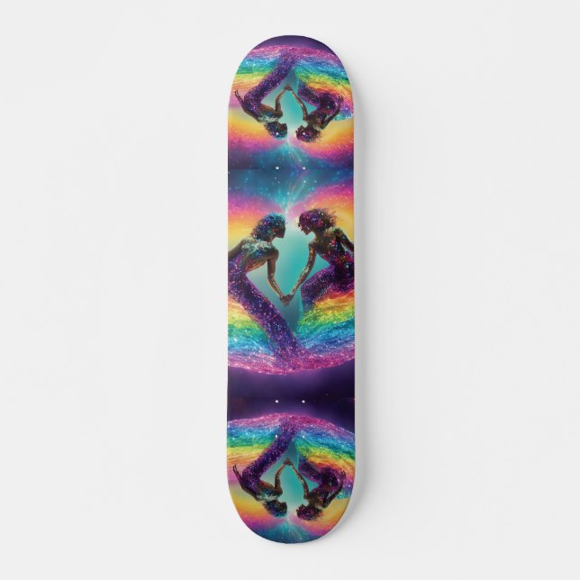 Skateboard Rainbow Cosmic Amateurs Galaxy Feminine Energy Sk8 (Devant)