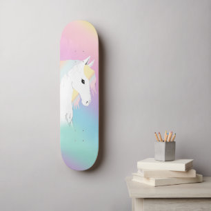Skateboard Rainbow Horse Unicorn Equestrium Girly