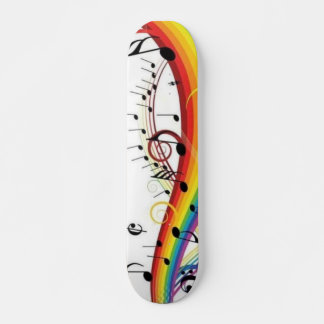 Skateboard Rainbow Music Board