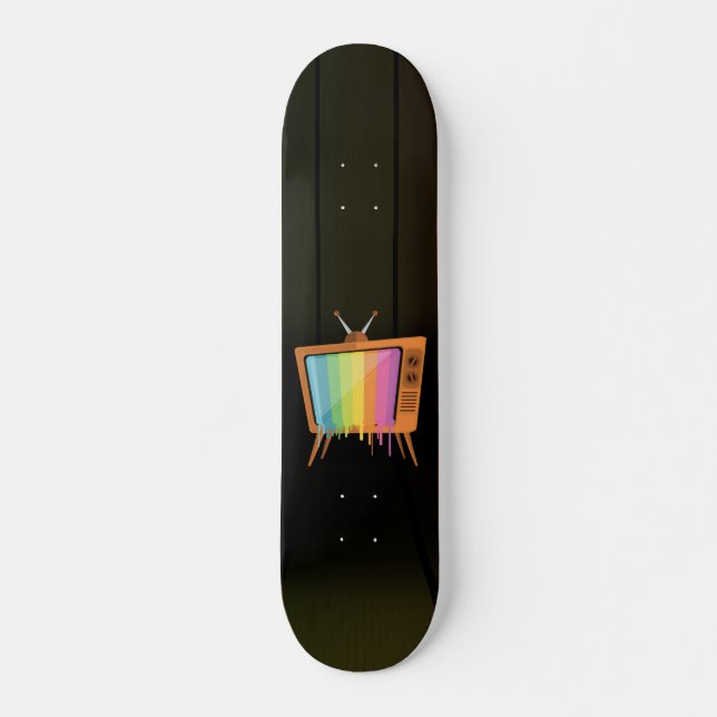 Skateboard Rainbow TV (Devant)