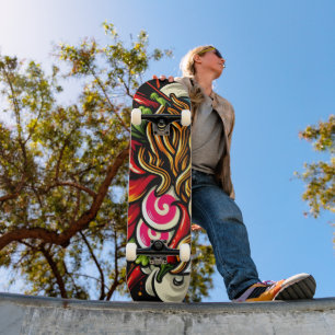 Skateboard Ramen épicé japonais Street Art de nouilles