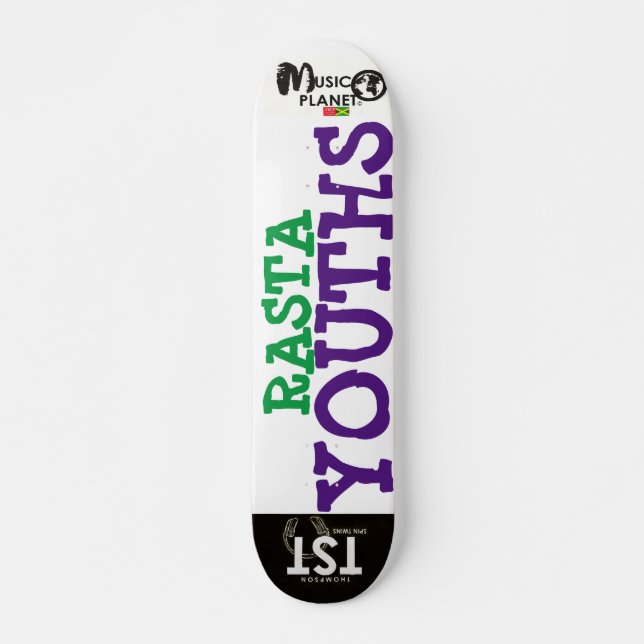 Skateboard RASTA YOUTHS kateboard, pont 7 ¾" (Devant)