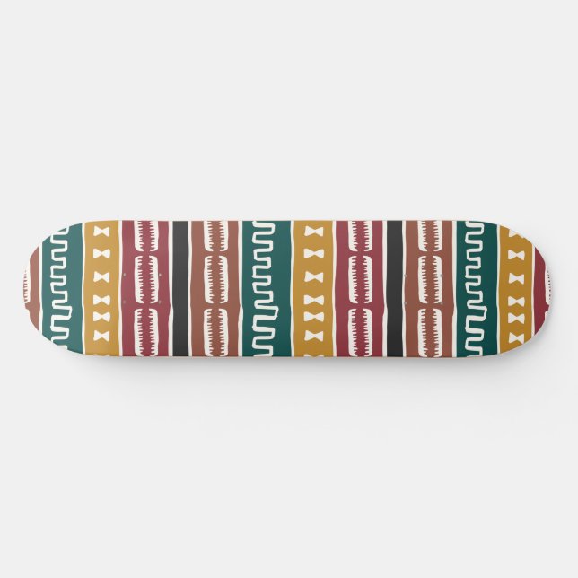 Skateboard Rastafarienne africaine en tissu boueux (Horz)