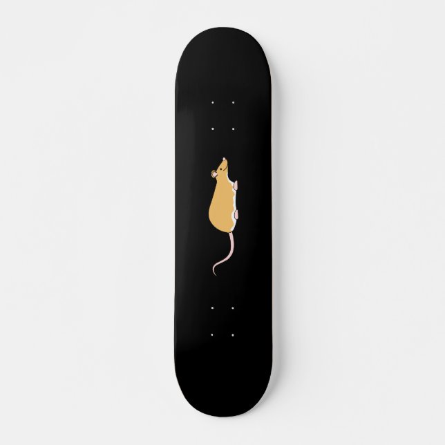 Skateboard Rat d'animal familier. Cannelle Berkshire, ventre (Devant)
