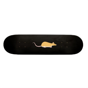 Skateboard Rat d'animal familier. Cannelle Berkshire, ventre