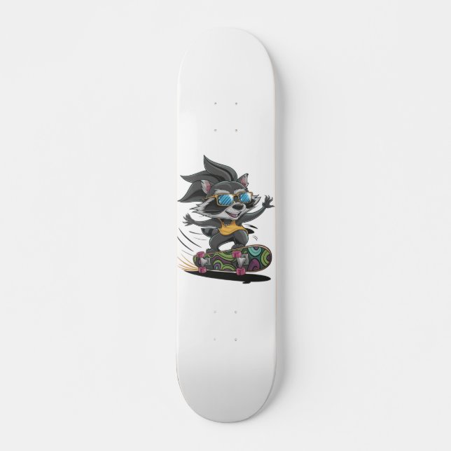 Skateboard Raton laveur (Devant)