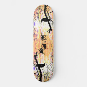 Skateboard Raven & Golden Skateboard