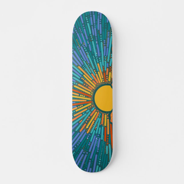 Skateboard Rayons du Soleil (Devant)