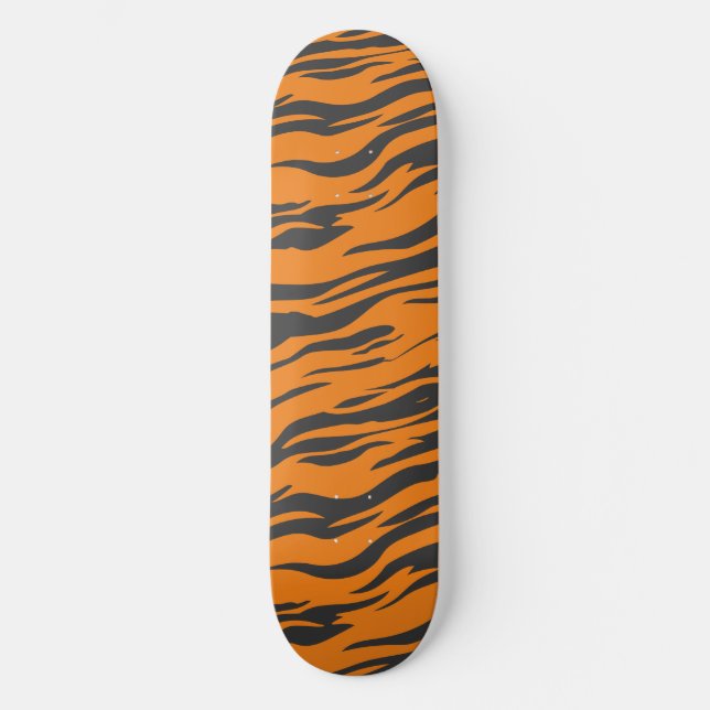 Skateboard Rayure de Tigre Sauvage - Impression d'animal Plan (Recto)