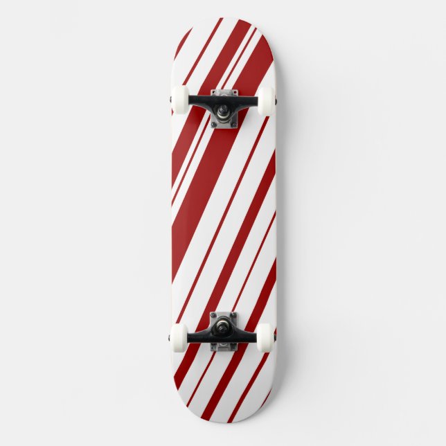 Skateboard Rayure diagonale ~ Marron (Recto)