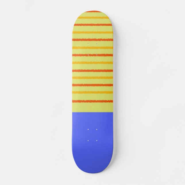 Skateboard rayures abstraites art moderne (Recto)