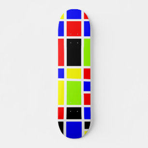 Skateboard Rectangles colorées 02