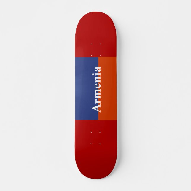 Skateboard Red Blue Orange Skate (Devant)
