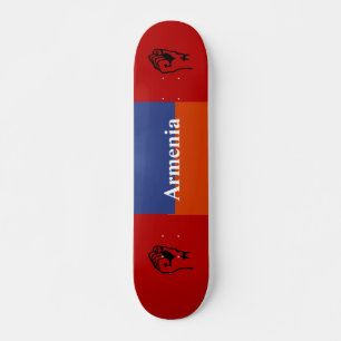 Skateboard Red Blue Orange Skate