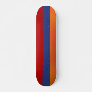 Skateboard Red Blue Orange Skate