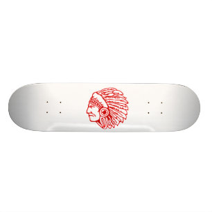 Skateboard Red Indian