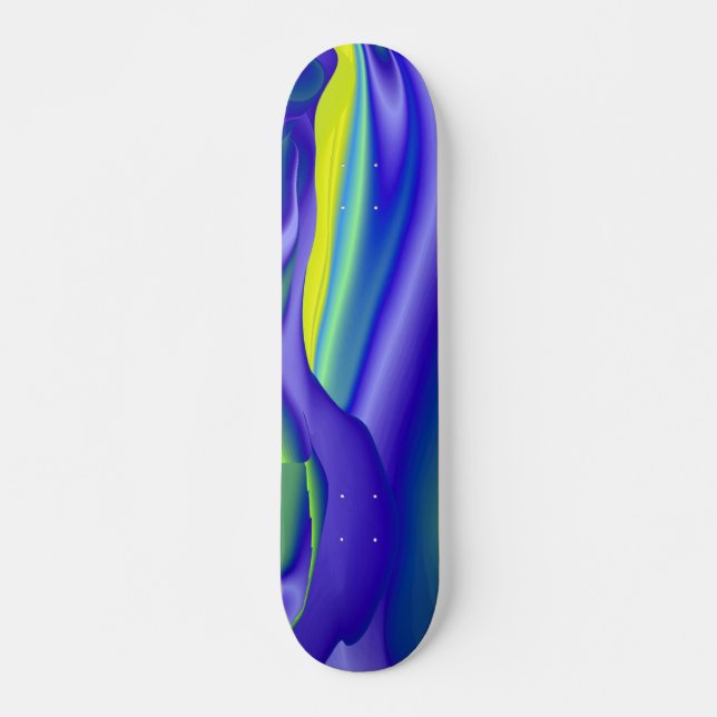 Skateboard regenbogen Abstrait en gelb lila blau (Devant)