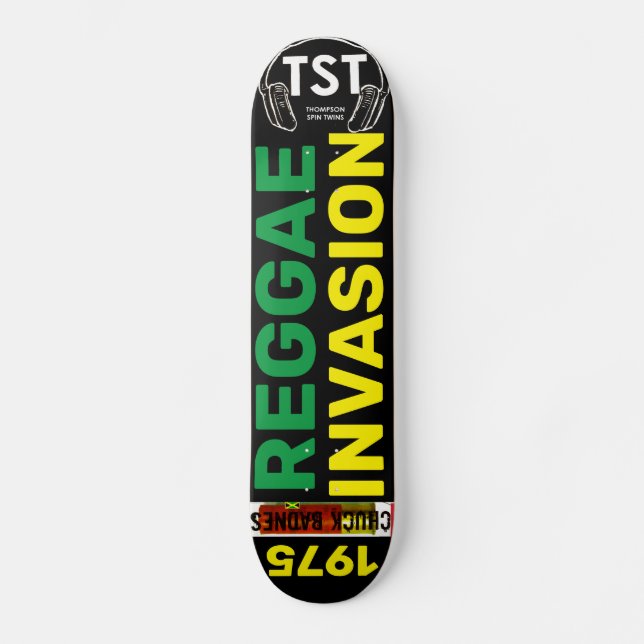 Skateboard REGGAE INVASION OFFICIEL Planche à roulettes (Recto)