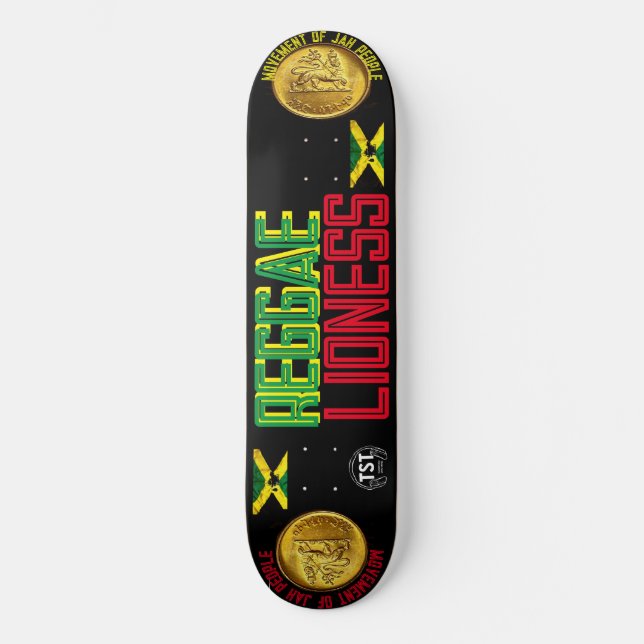 Skateboard REGGAE LIONESS 8 Pont de planche à roulettes 1/4" (Recto)