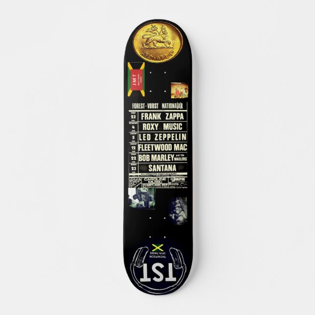 Skateboard REGGAE  / Planche à roulettes Dennis Thompson 7 3/ (Devant)