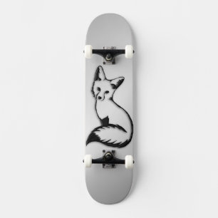 Skateboard Renard argenté