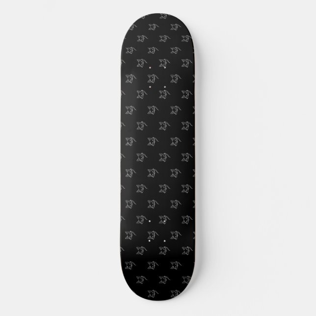Skateboard Renard Minimaliste (Recto)