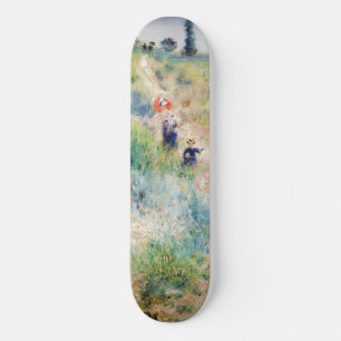 Skateboard Renoir - Chemin montant dans les hautes herbes