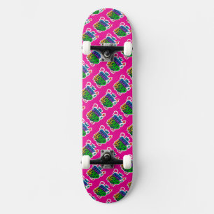 Skateboard Restez forte Graffiti Neon