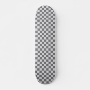 Skateboard Retro 90s Grey À damiers Motif Checkerboard
