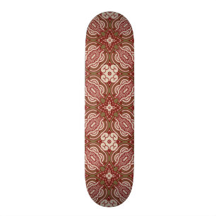 Skateboard Rétro arrière - plan coloré 4 de motif