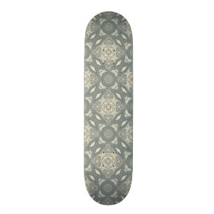Skateboard Rétro arrière - plan coloré 5 de motif