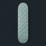 Skateboard Retro Avion Motif Skate<br><div class="desc">Attachez votre ceinture de sécurité. Ce Retro Airplane Motif Skateboard est prêt pour le décollage. Le design comprend des lignes rouges, bleues royales et blanches, des avions modernes du milieu du siècle volant à travers un arrière - plan bleu acier. Des rayures fines d'orange, de vert citron et de gris,...</div>