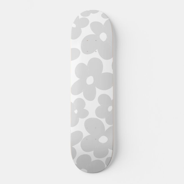 Skateboard Rétro Flowers #3 #floral #pattern #decor #art (Recto)