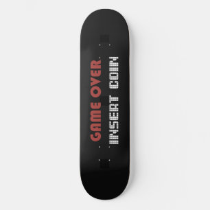Skateboard Retro Game Over