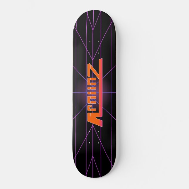 SKATEBOARD RÉTRO GRAPHIQUE D'APOLLOZ (Recto)
