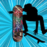 Skateboard Retro Modern Cute Chien de famille personnalisé<br><div class="desc">Skateboard Personalized family dog Le patinage est un jeu d'enfant, et il y a quelque chose pour tout le monde dans notre gamme de skateboard. Un skateboard fabuleux garanti pour lever le sourire ! . . Amusez-vous avec votre message personnel - patiner dans les rues et skatepark, ou la croisière....</div>