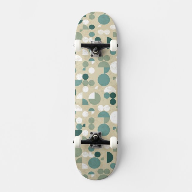 Skateboard Rétro motif abstrait (Recto)