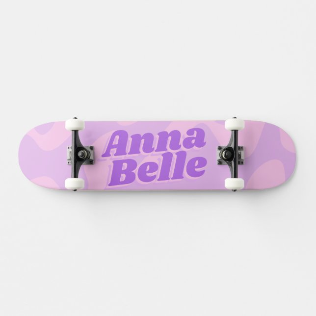 Skateboard Retro Pastel Purple Super Typographie moderne (Horz)