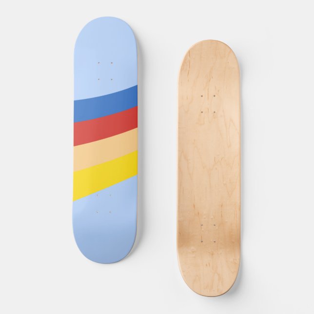 Skateboard Retro Rainbow Skboard (Recto)