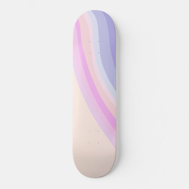 Skateboard Retro Rainbow Wave #2 #wall #art (Recto)