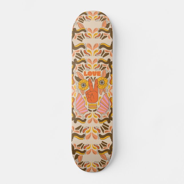Skateboard Retro &'s Vintage Hippie (Recto)