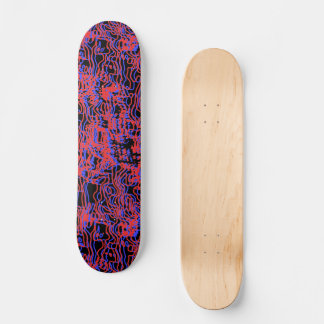 Skateboard Retro Squiggle 3D