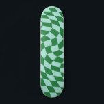 Skateboard Retro Vert Et Bleu Dépoli À damiers Tableau De Bor<br><div class="desc">Design moderne et tendance,  psychédélique rétro déformé et déformé de damier. Les chèques déformés des années 70 pour vous. à damiers skateboard dépoli,  skateboard à chèques déformés,  seventies rétro à damiers skateboard</div>