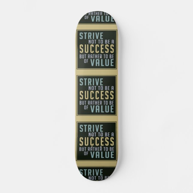 Skateboard Réussite et valeur Motivation (Recto)