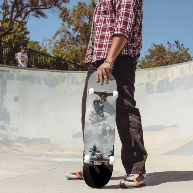 Skateboard Rêve de la Forêt Noire & Blanche #2 #mur #décorati (Extérieur 2)
