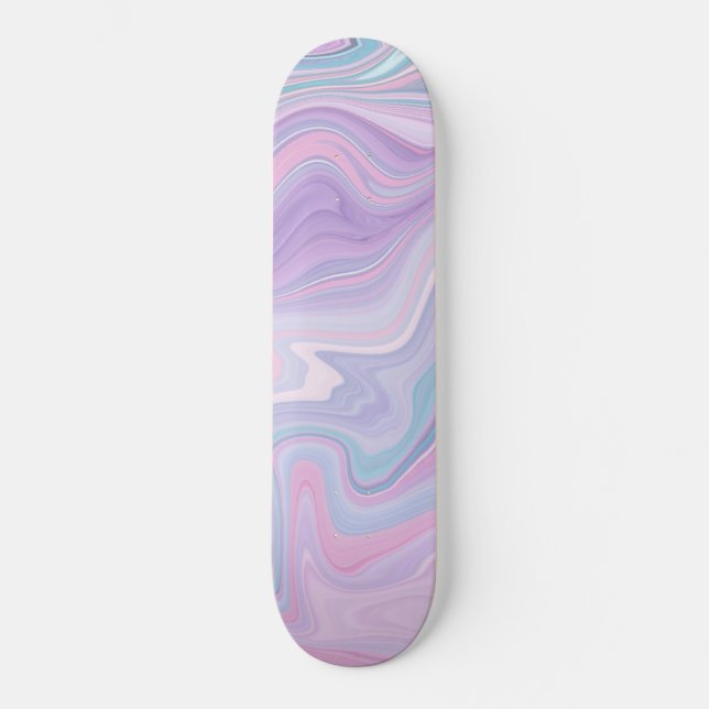 Skateboard Rêve de marbre rétro liquide #1 #décoration #mur # (Recto)