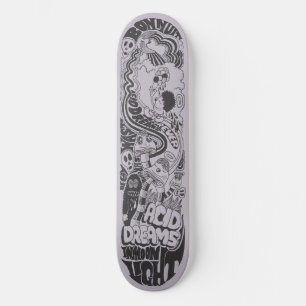 Skateboard Rêves acides dans la lumière de la lune